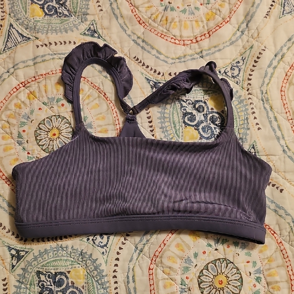 Beyond Yoga Lavender Ribbed Bra